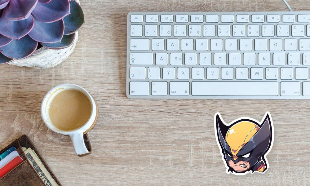 Chibi Angry Wolverine X-Men Sticker