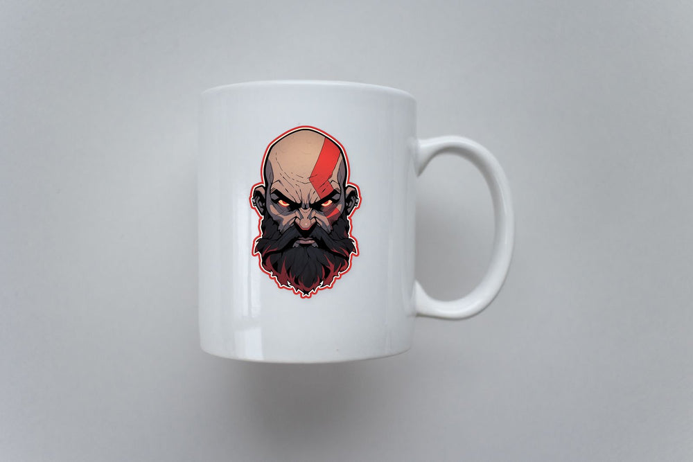 God of War Kratos Art Sticker