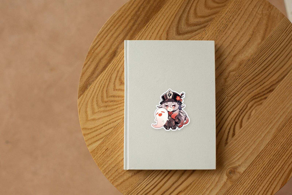 Genshin Impact Hu Tao and Ghost Sticker