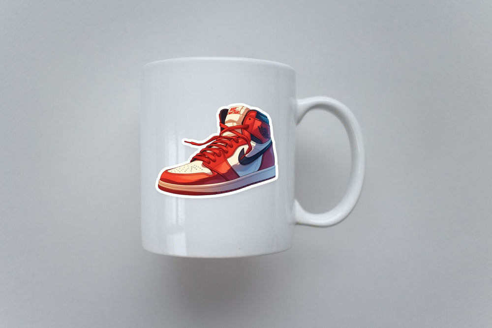 Air Jordan 1 Red Sneaker Sticker