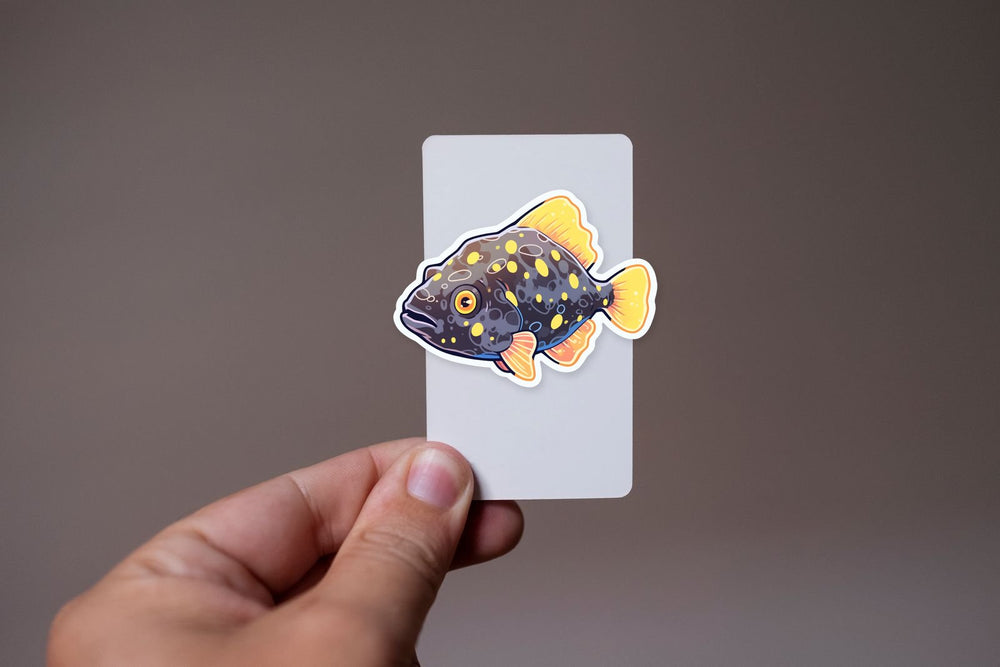 Flounder with Yellow Fins Art Sticker