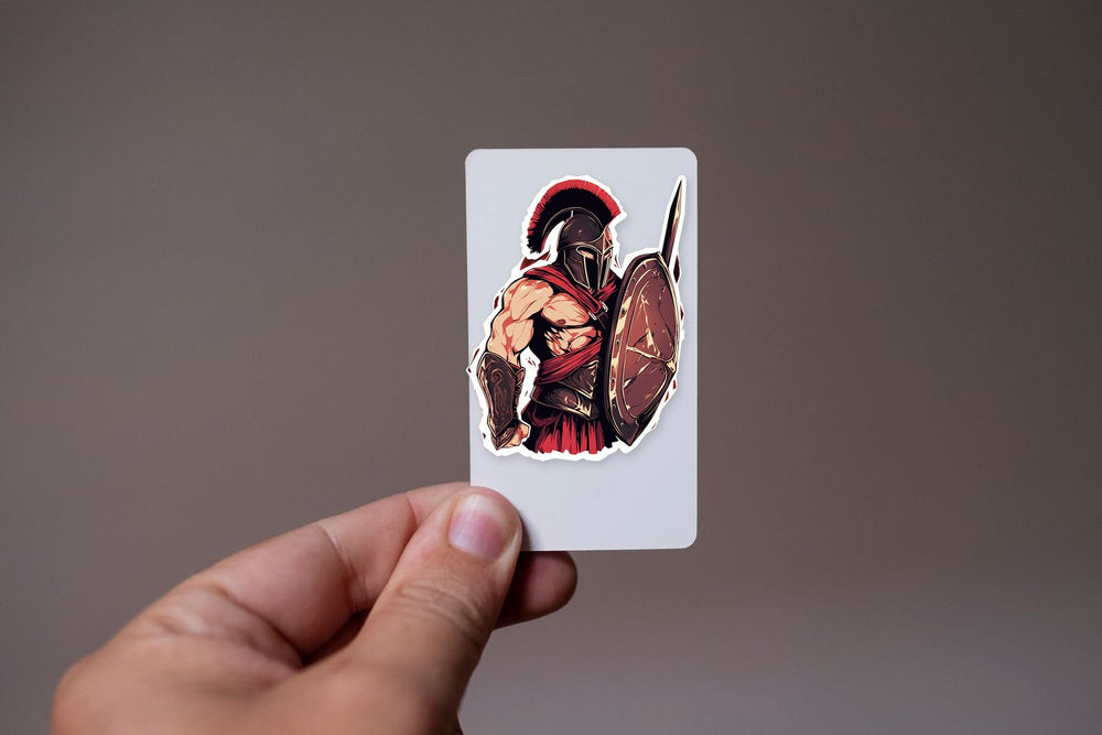 Aesthetic Spartan Warrior Sticker