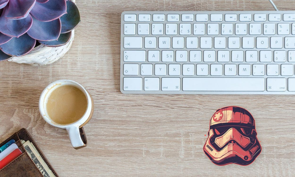 Vintage Stormtrooper Helmet Star Wars Sticker