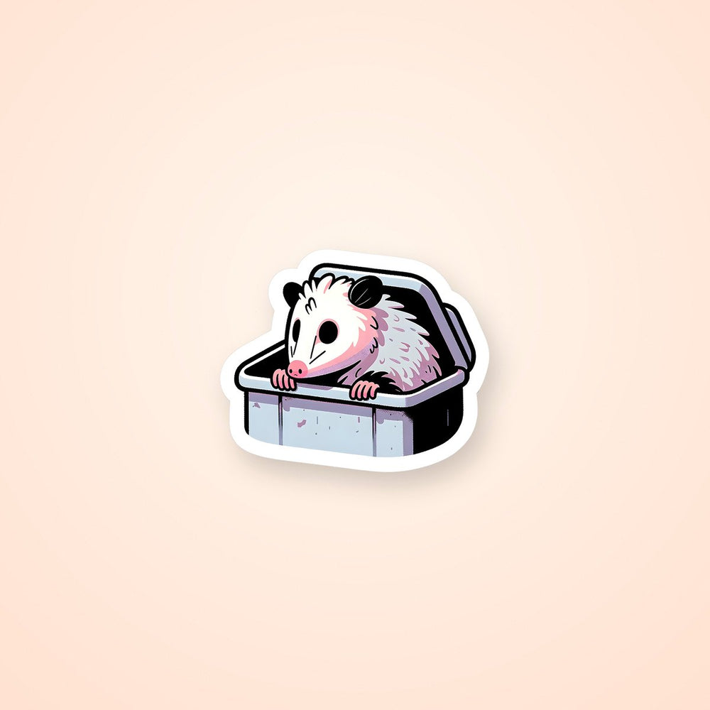Trash Possum Dumpster Gremlin Sticker