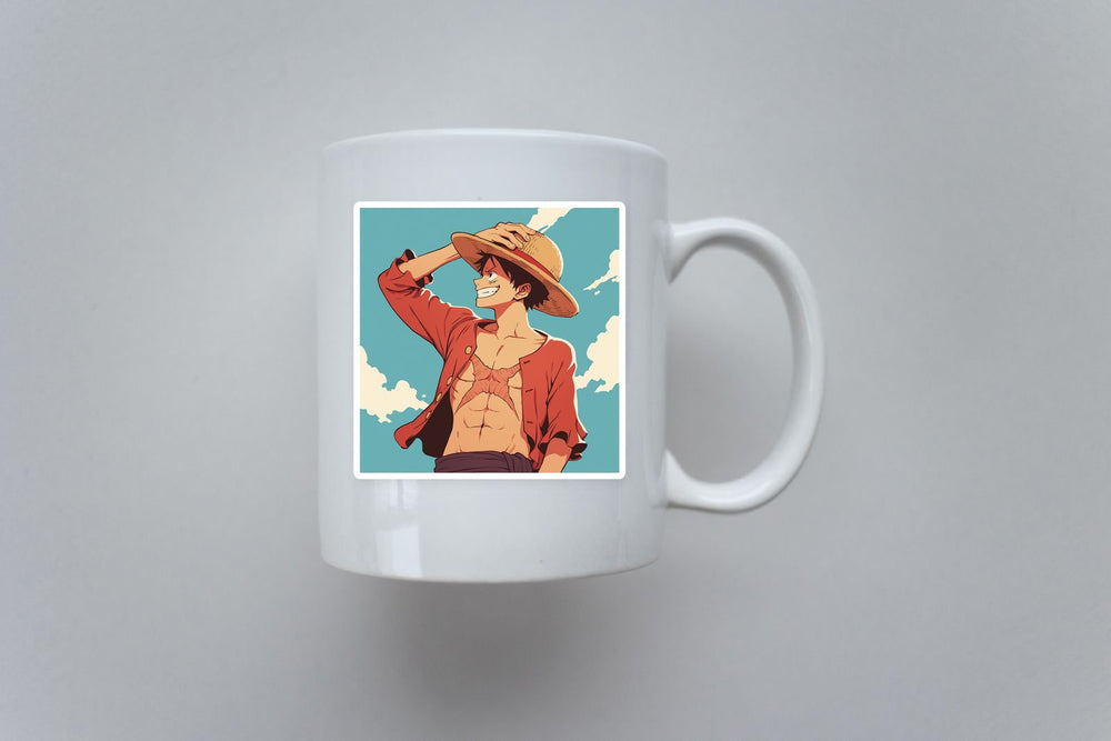 Luffy Retro Poster Sticker