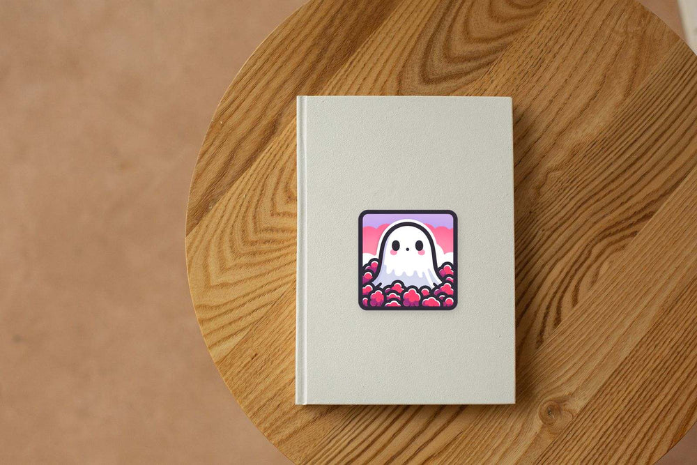 Cute Ghost Clouds Pastel Sticker