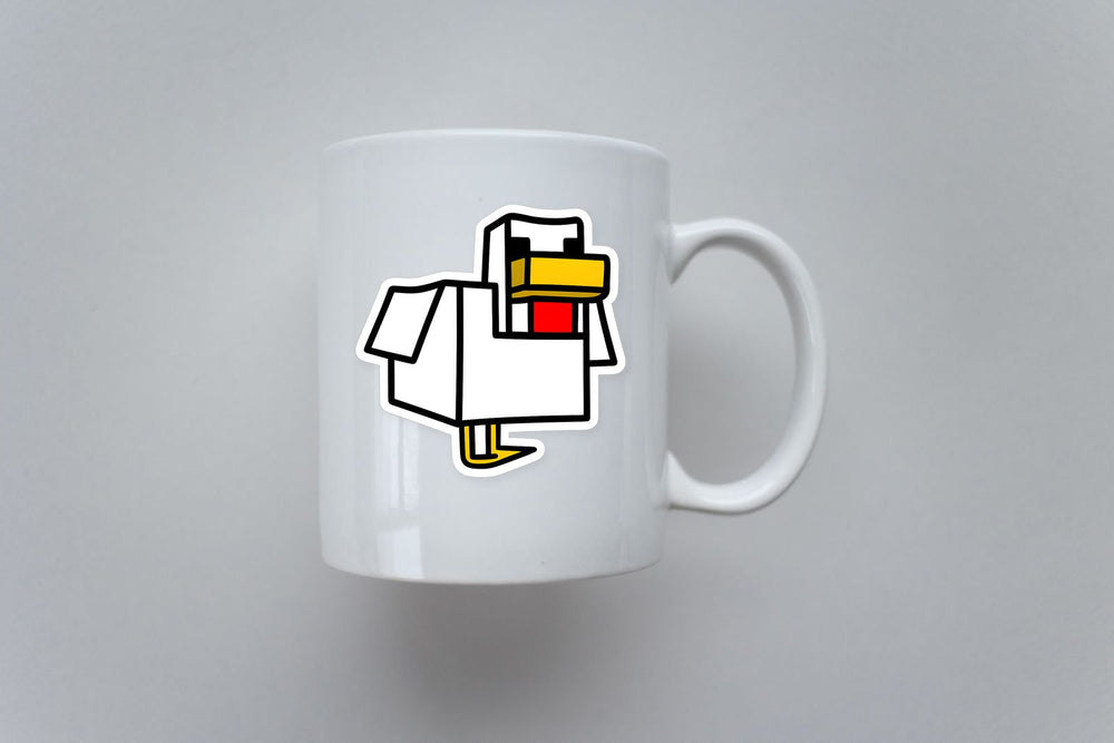 Minecraft Chicken Sticker