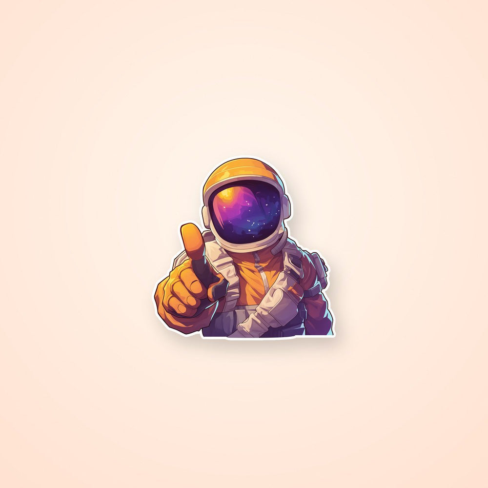 Cool Astronaut Thumbs Up Sticker