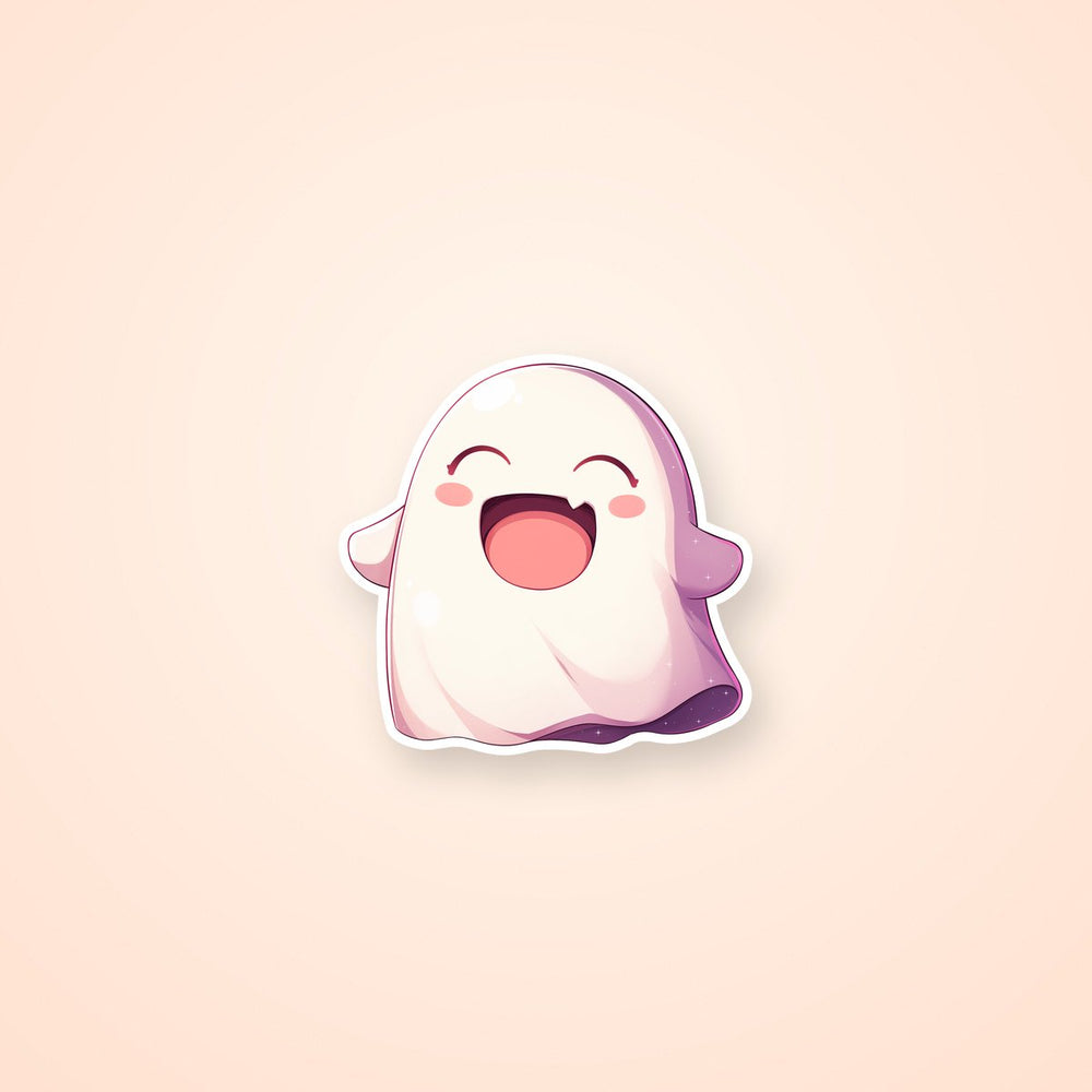 Happy Ghost Kawaii Sticker