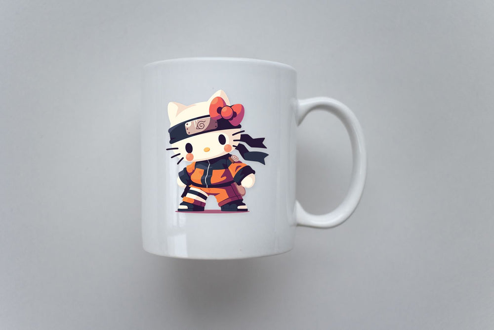 Hello Kitty Naruto Orange Outfit Clipart Sticker