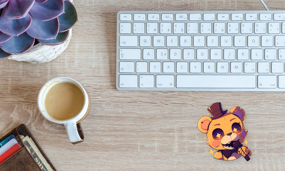 Cute Fnaf Glamrock Freddy Sticker