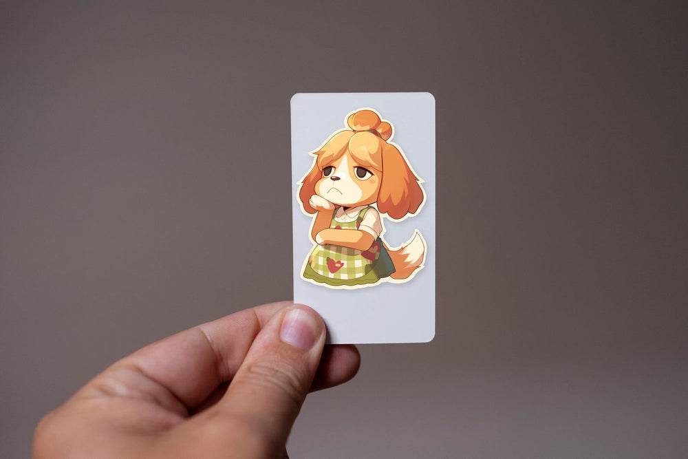 Sad Isabelle Animal Crossing Sticker