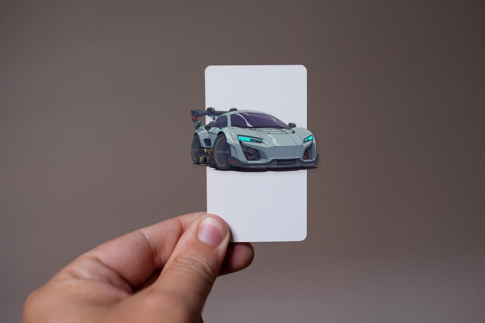 Cyberpunk Racing Car Sticker