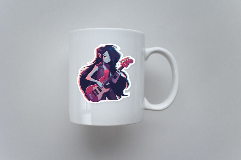 Marceline Adventure Time Guitar Sticker