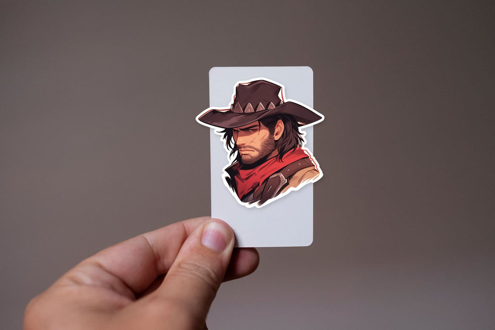 Red Dead John Marston Drawn Sticker