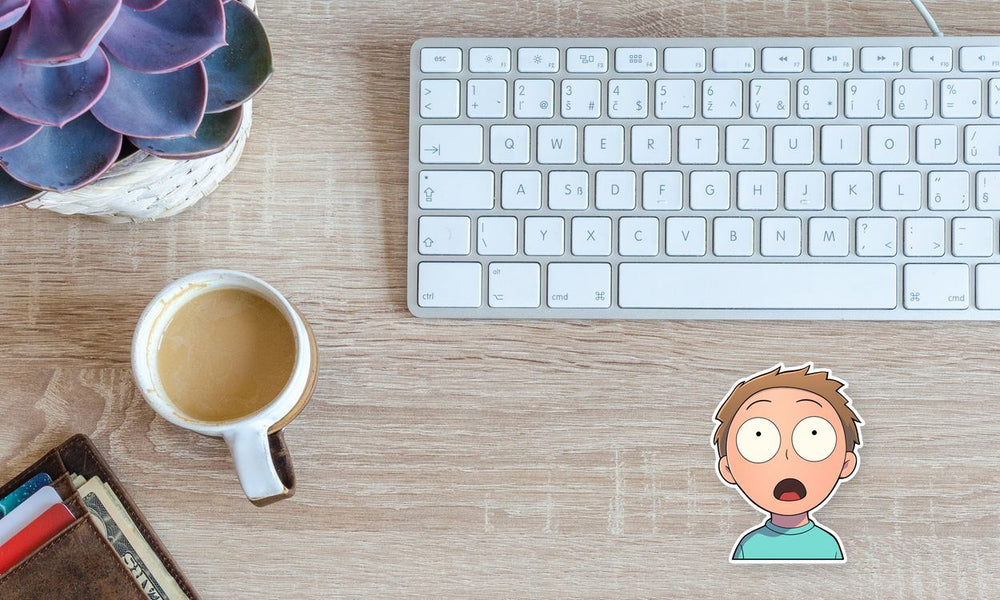 Surprised Morty Smith Sticker