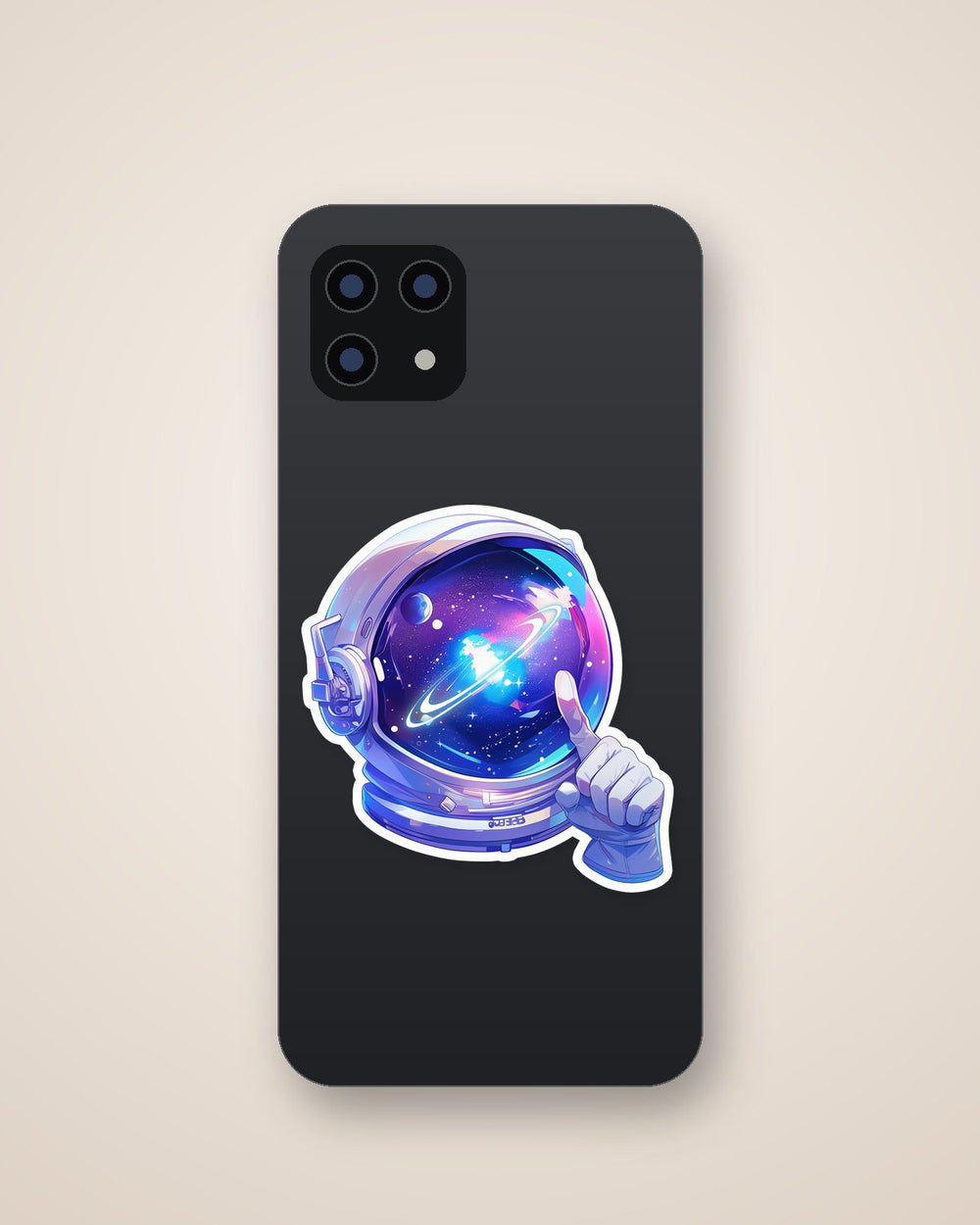 Beautiful Astronaut Helmet Sticker