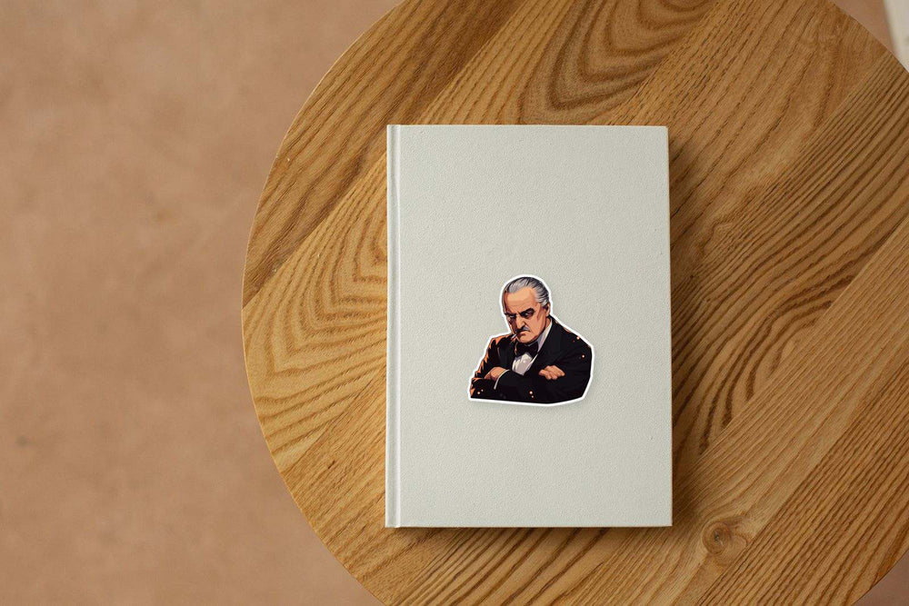 The Godfather Vito Corleone Smoking Sticker