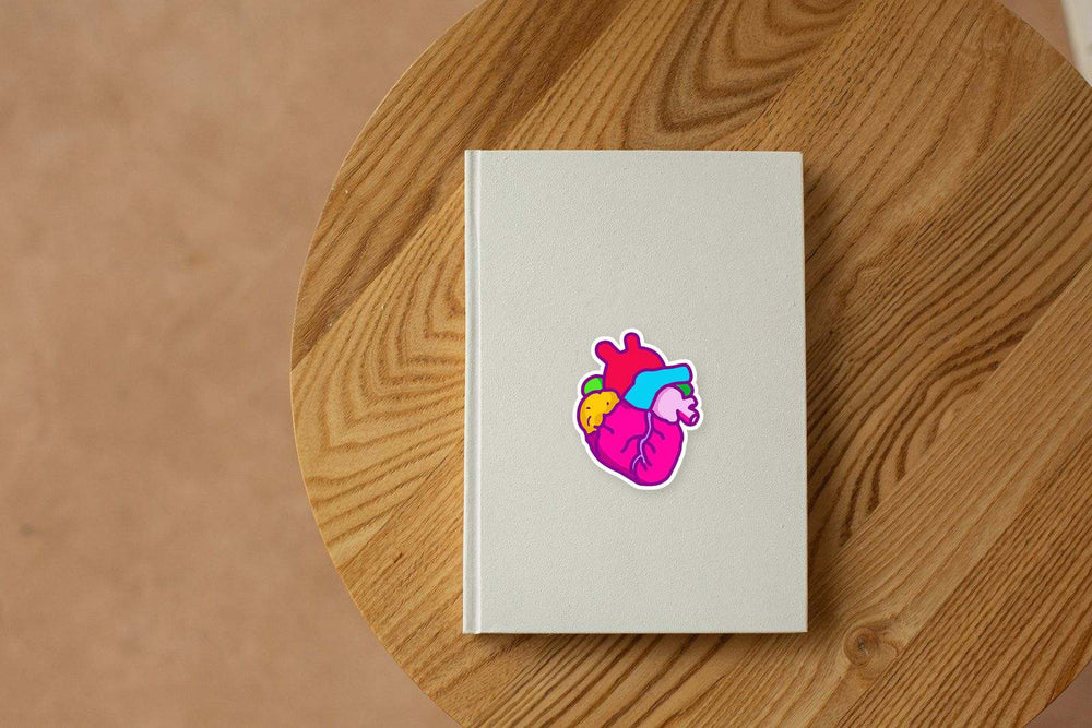 Colored Heart Sticker