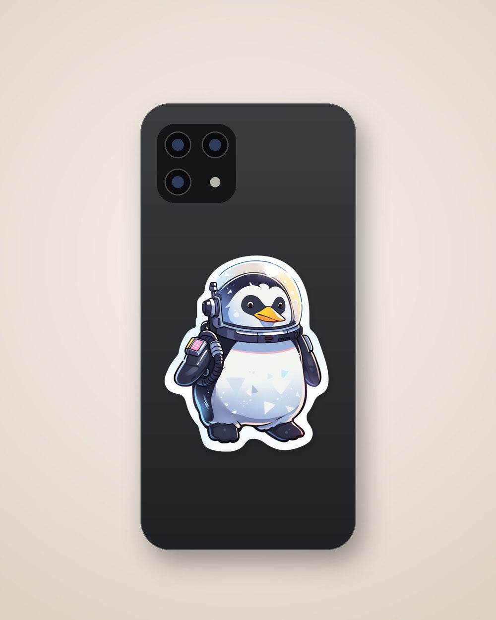 Funny Penguin Astronaut Sticker