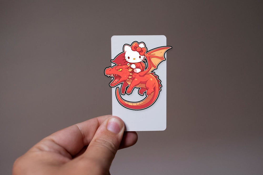 Hello Kitty Dragon Rider Sticker