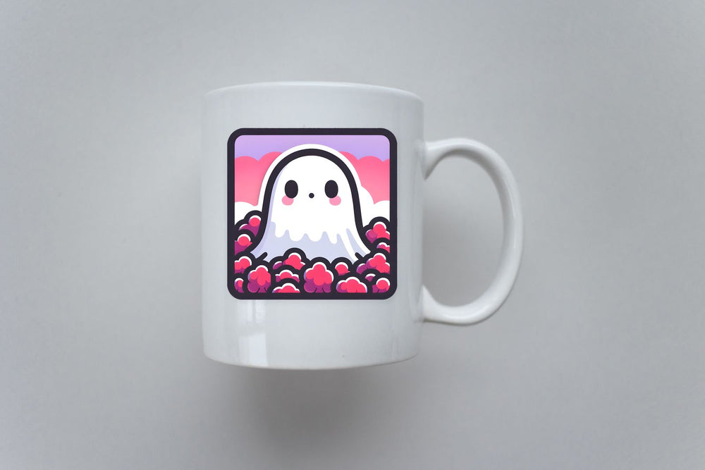 Cute Ghost Clouds Pastel Sticker