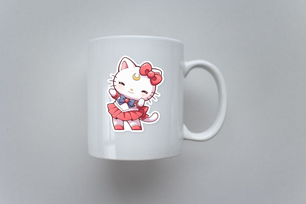 Hello Kitty Sailor Moon Crossover Sticker