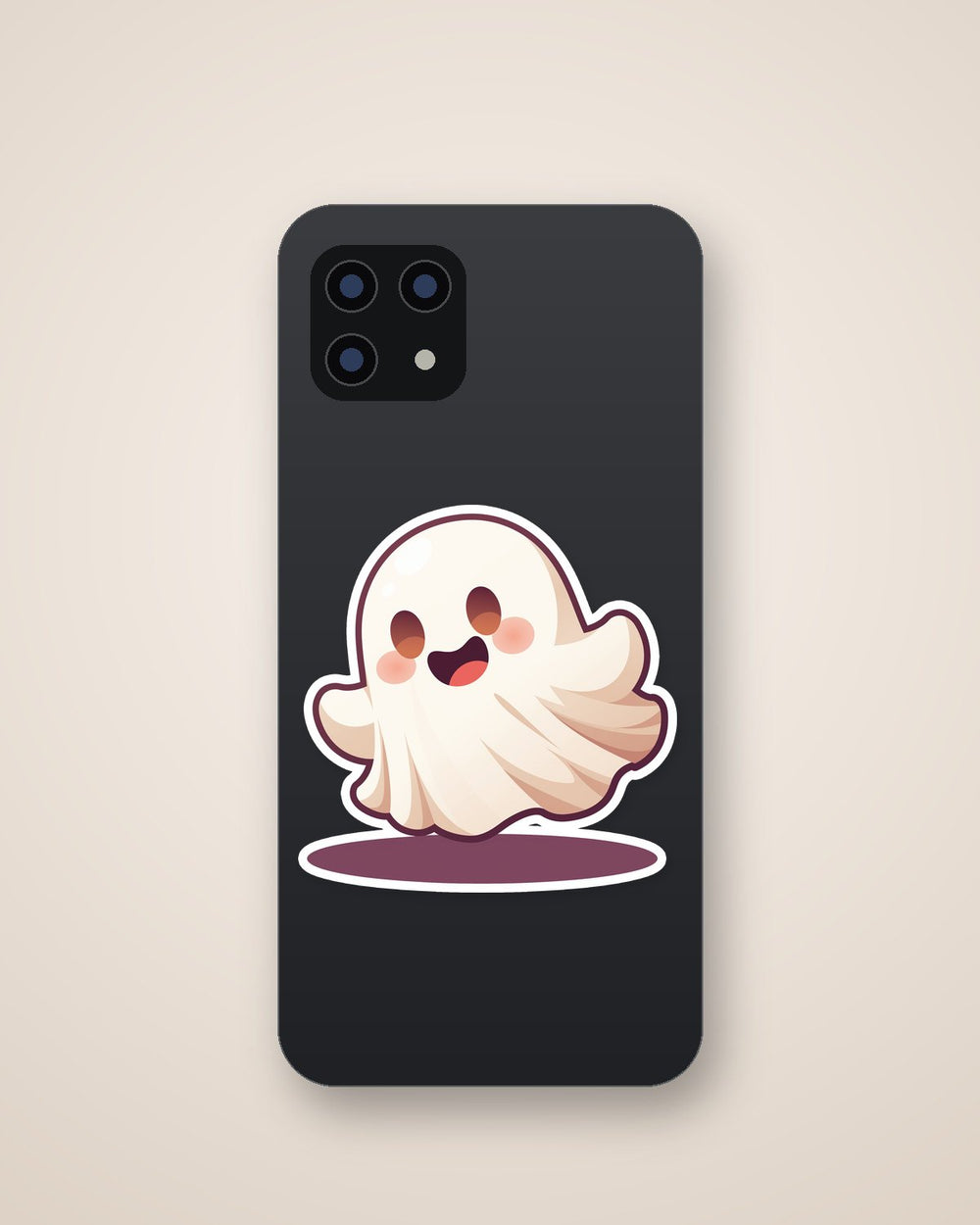 Happy Ghost Halloween Sticker