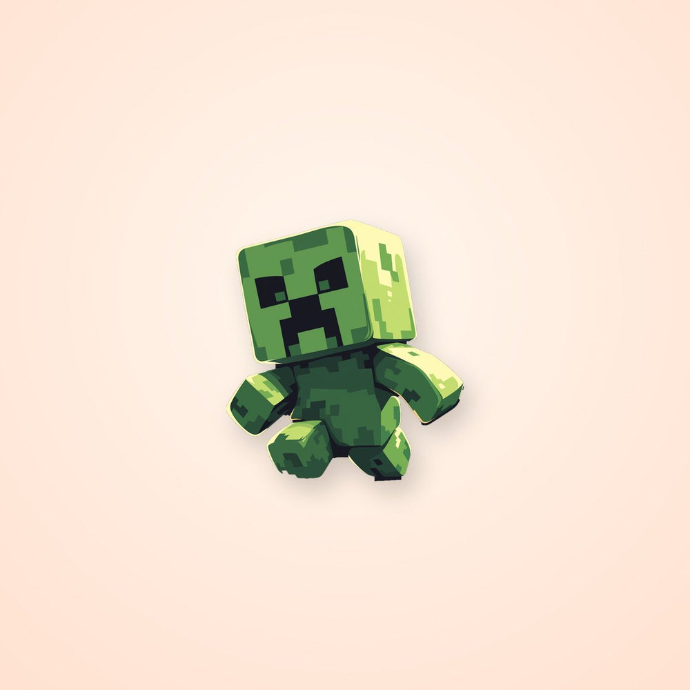 Cute Minecraft Creeper Sticker
