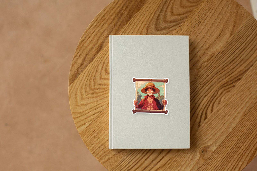 Luffy Wanted Poster One Piece Sticker