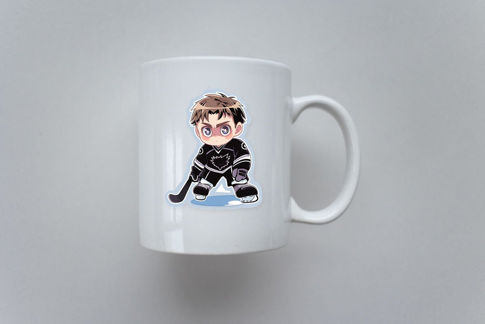 Cute Ice Hockey Player Sticker