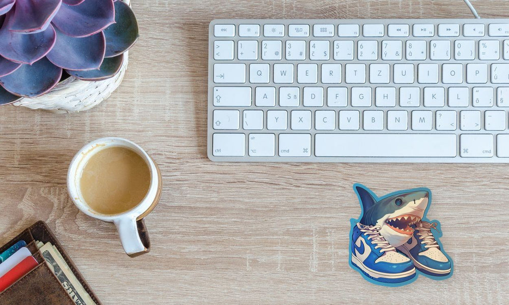 Cool Tralalero Tralala Brainrot Meme Sticker