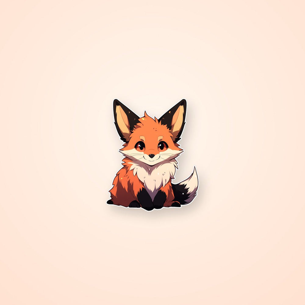 Funny Baby Foxy Animal Sticker