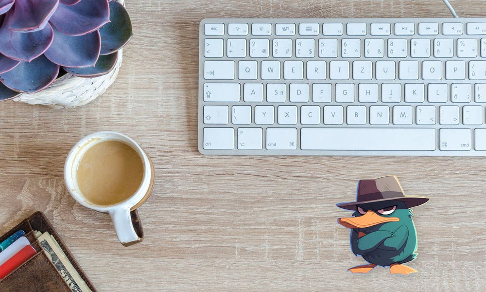 Perry the Platypus Detective Sticker