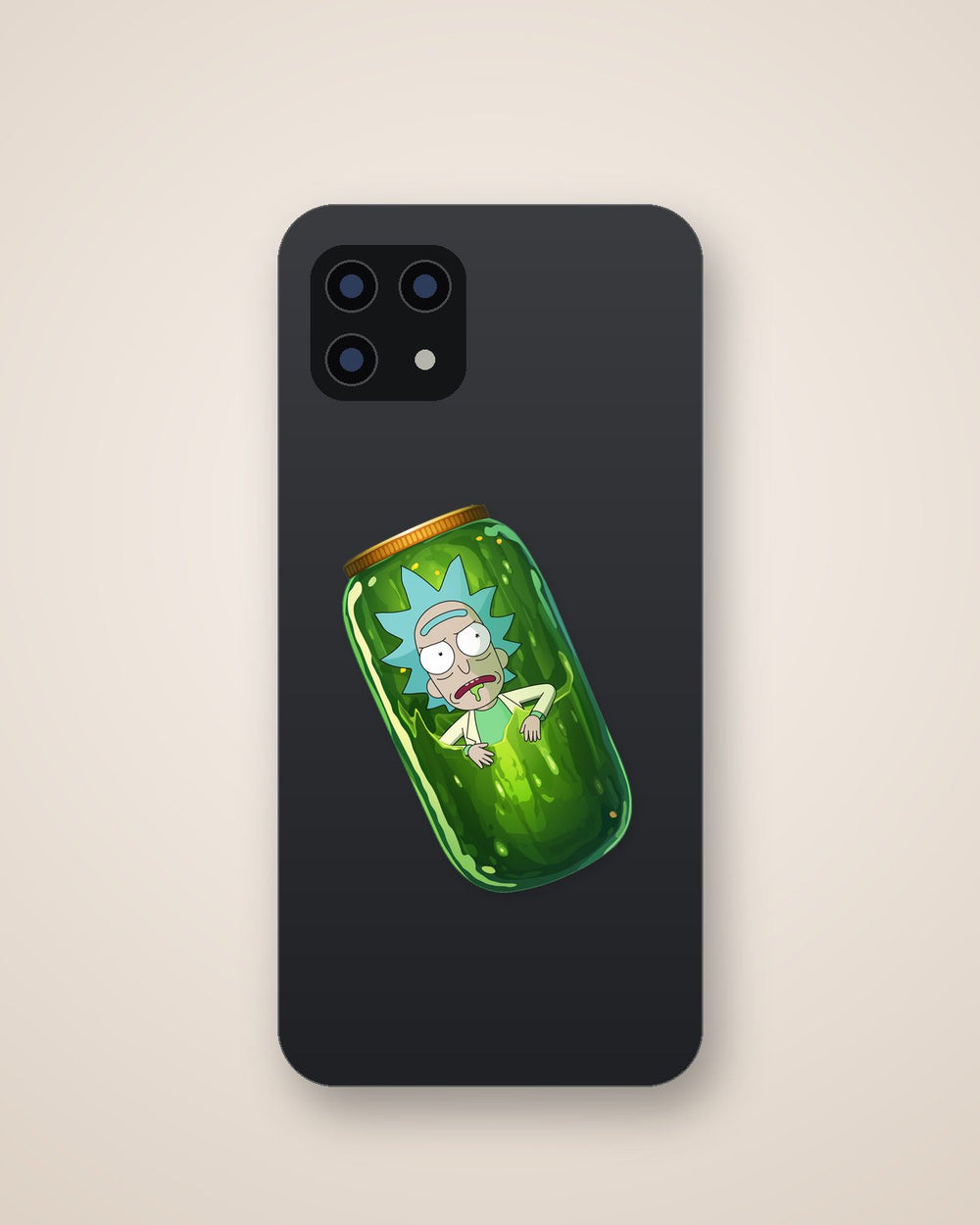 Pickle Rick in a Jar Sticker