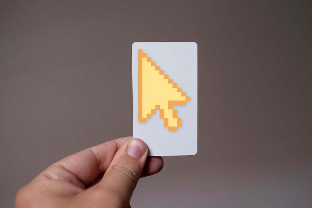 Pastel Yellow Pixel Cursor Sticker