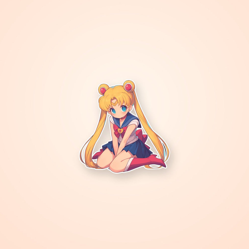 Sailor Moon Sitting Anime Sticker
