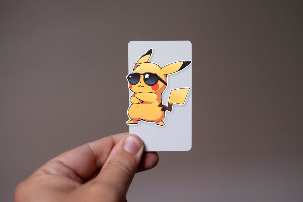 Stylish Pikachu in Glasses PokéMon Sticker