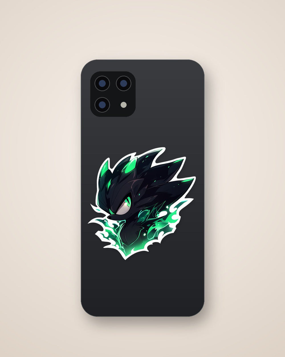 Black & Green Super Sonic Sticker