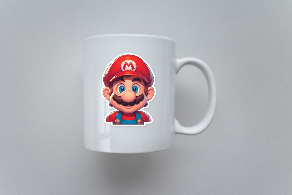 Super Mario Cool Face Sticker