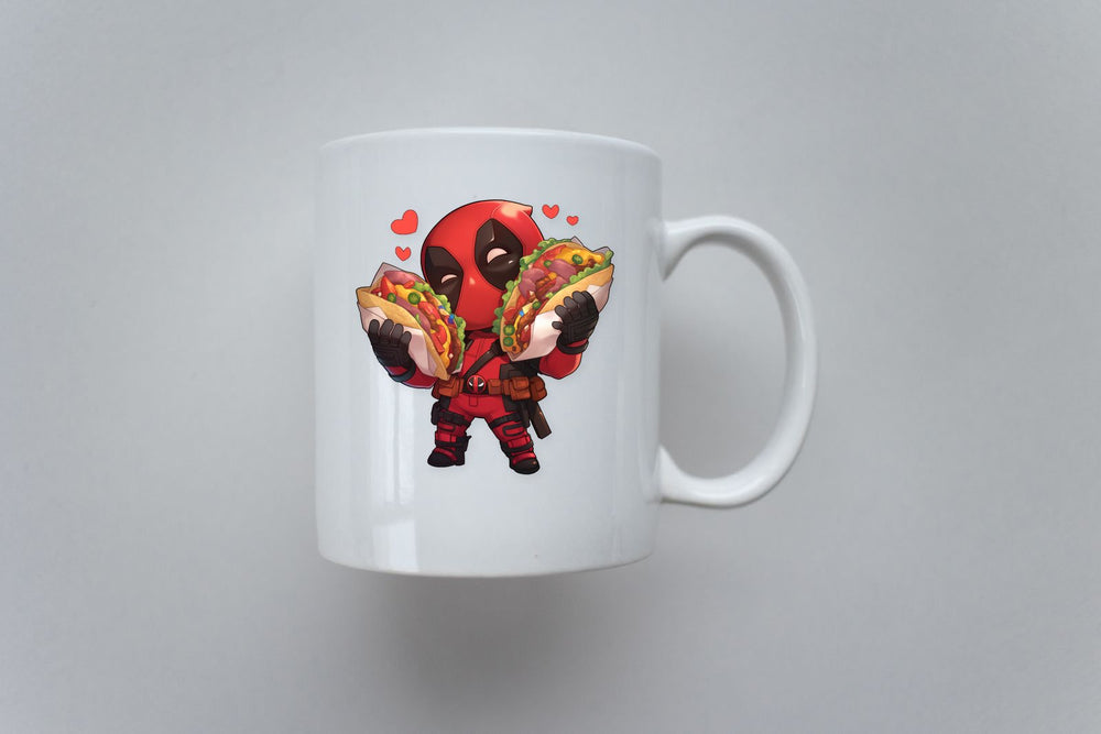 Cute Deadpool Taco Lover Sticker