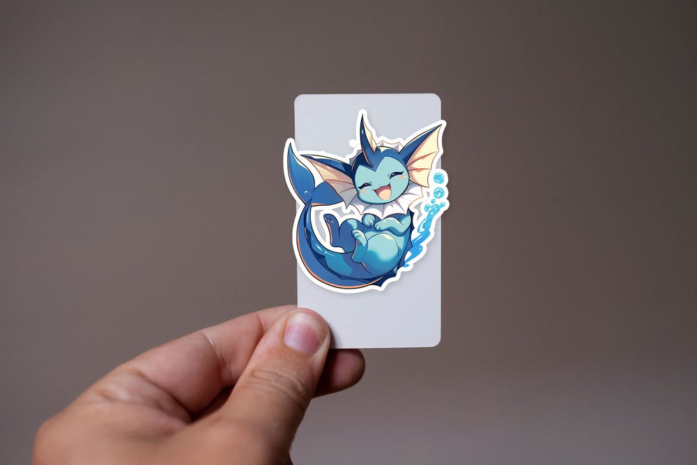 Vaporeon Kawaii Water Pokemon Sticker