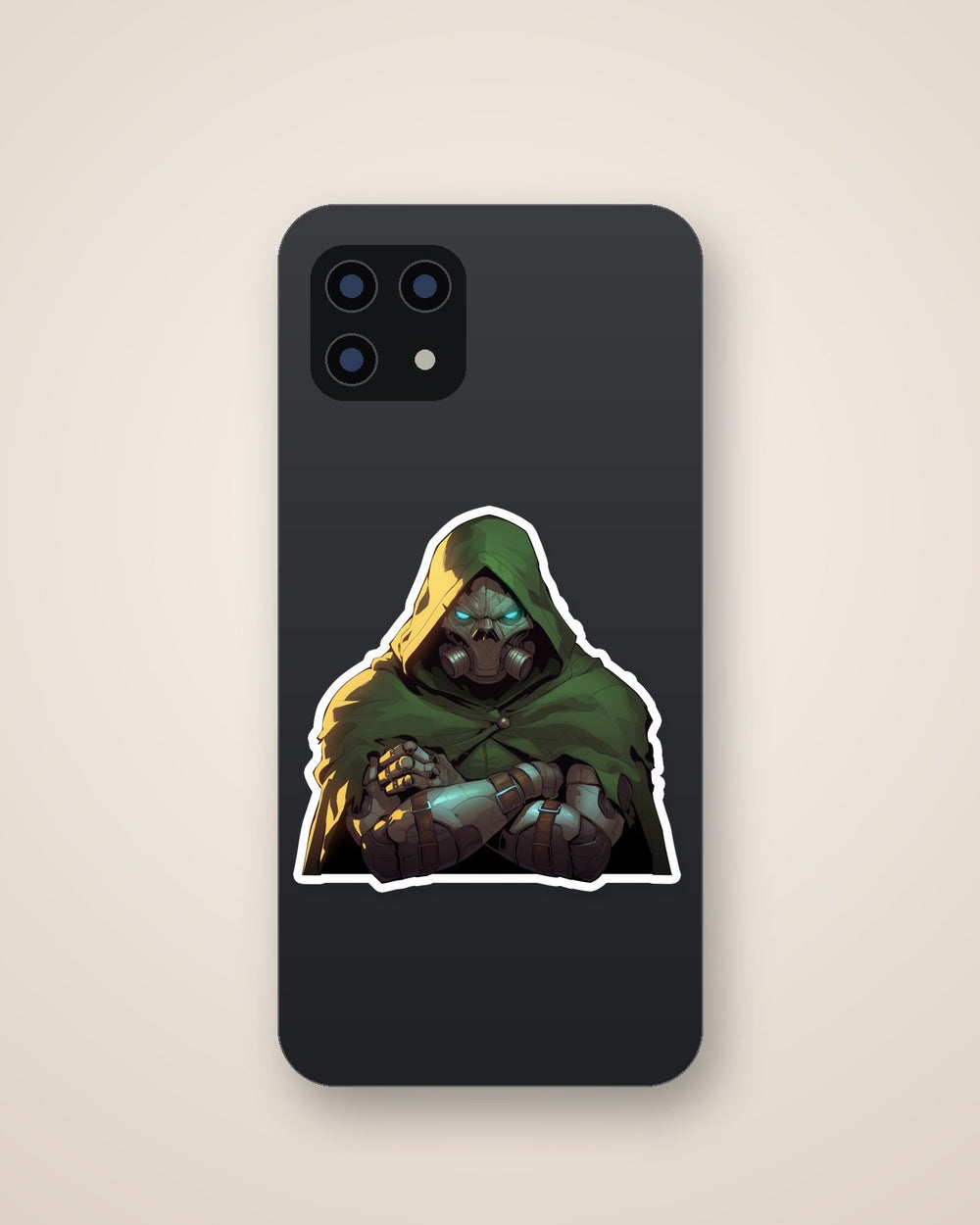 Doctor Doom Cyber Mask Marvel Villain Sticker