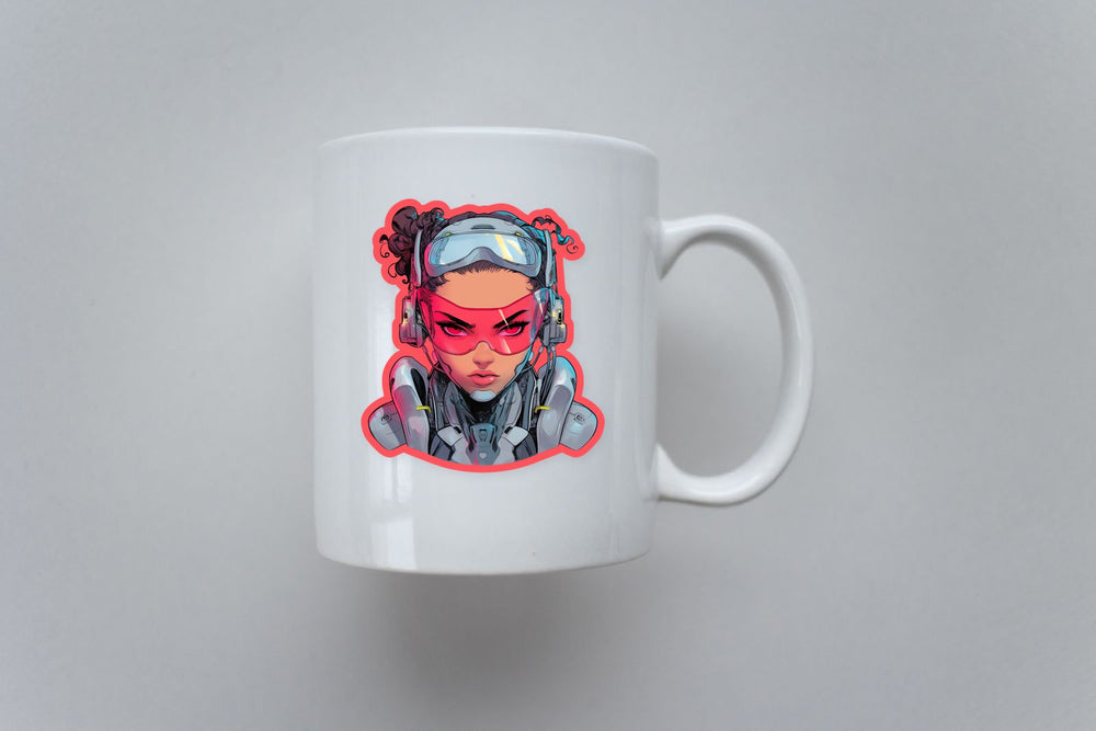 DC Cyborg Retro Comix Sticker