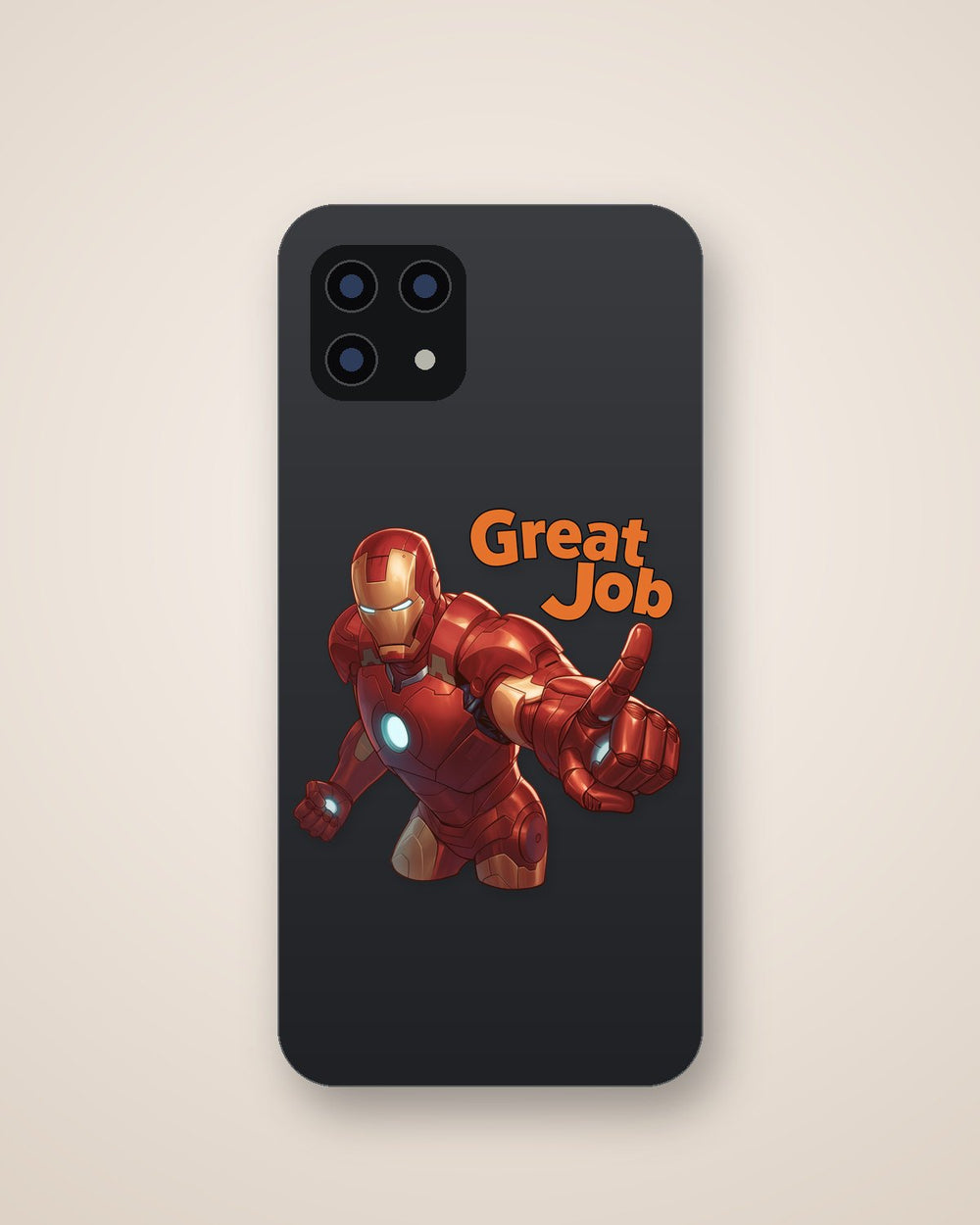 Iron Man Great Job Text Sticker
