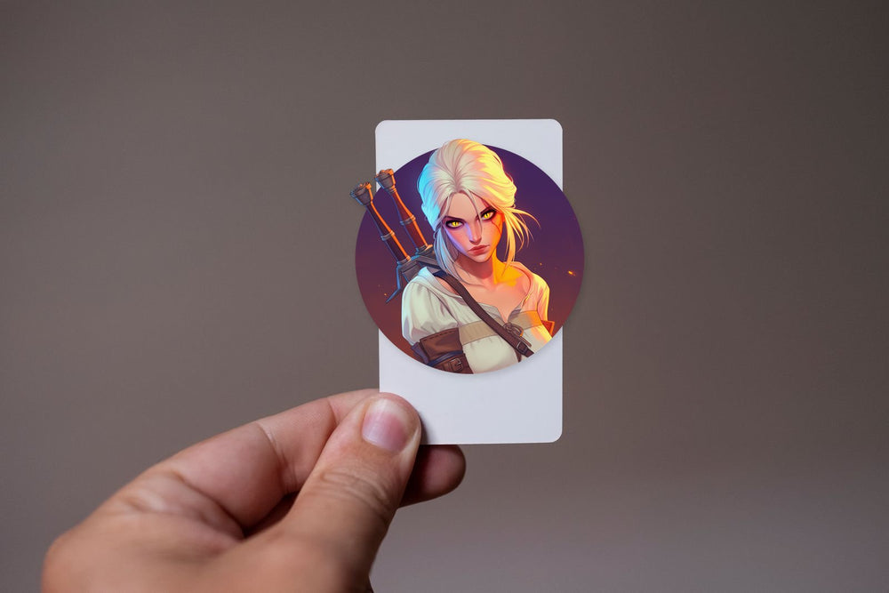Ciri Glowing Eyes Witcher Sticker