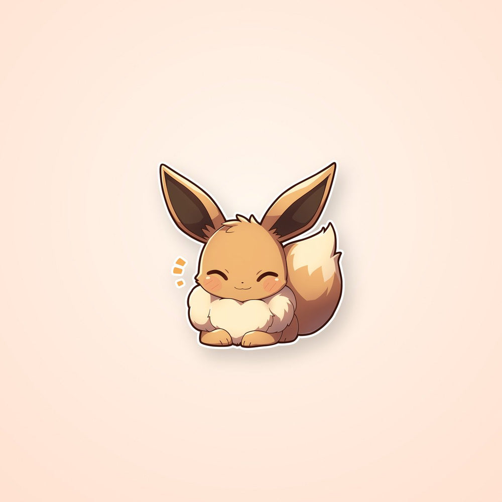 Eevee Happy Cute Sticker