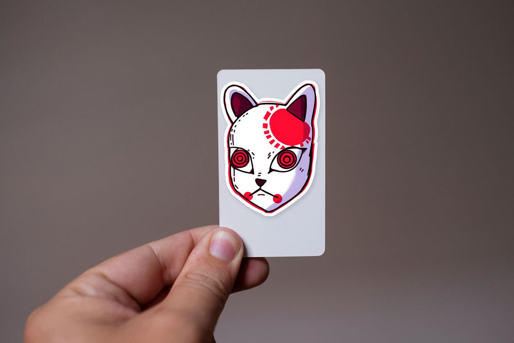 Japanese Kitsune Mask Sticker