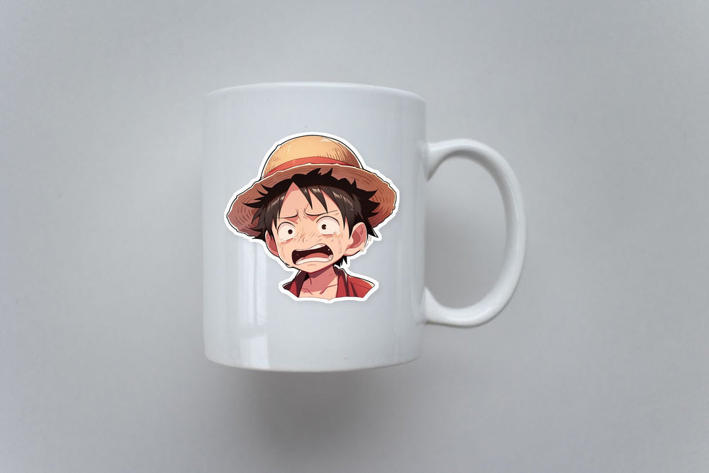 Crying Monkey D. Luffy One Piece Sticker