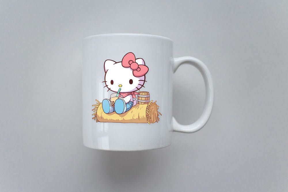 Hello Kitty Boba Cowgirl Hay Sticker